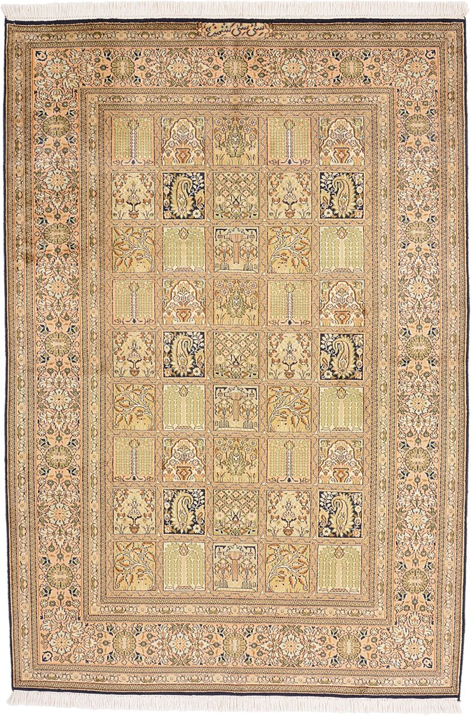 Cashmere Silk Tappeto orientale 130 x 190 (Indian) Annodato A Mano