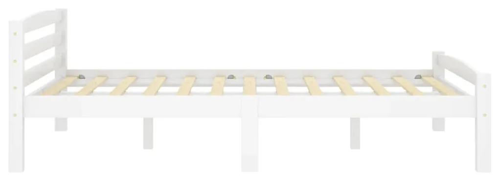 Giroletto bianco in legno massello di pino 120x200 cm