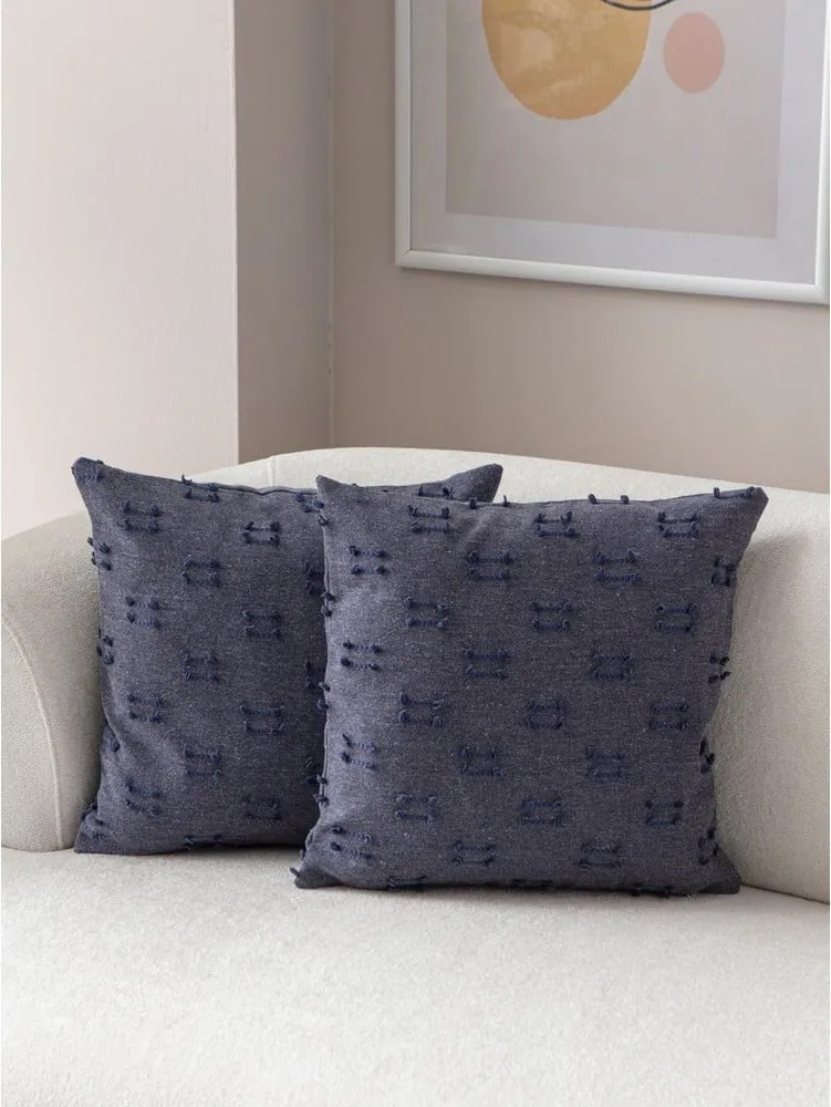 Federe decorative in set 2 pz 43x43 cm Tuffet – Mioli Decor