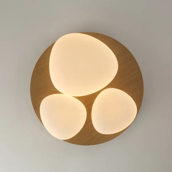 Brilagi - plafoniera LED VISBY WOOD LED/36W/230V Ø 50 cm, marrone