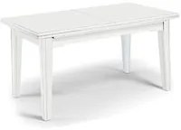 Tavolo classico rettangolare allungabile 180x100 bianco