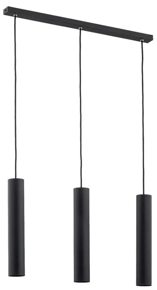 Argon 6112 - Lampadario su filo GOMERA 3xGU10/5W/230V nero