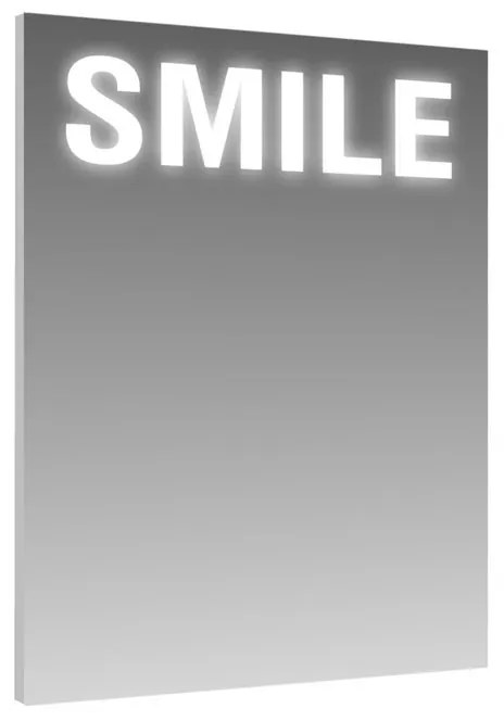 Specchio con illuminazione integrata bagno rettangolare Smile H 60 x P 2.5 cm