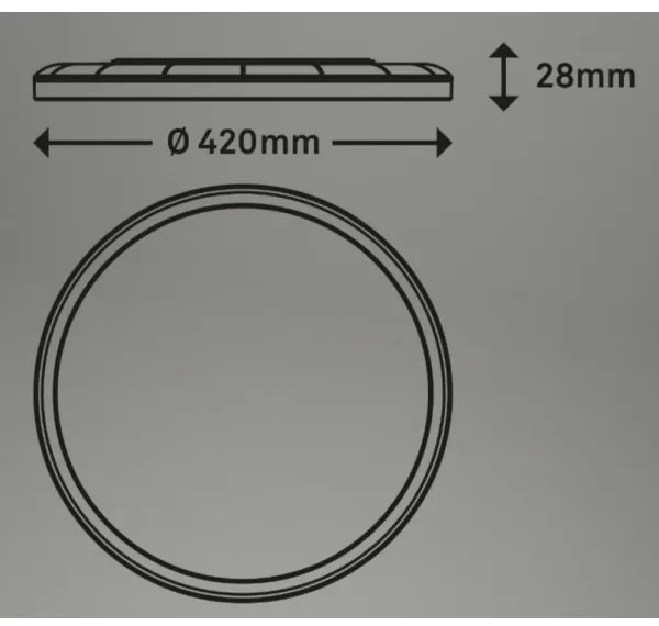 Briloner 7080-015 - Luce LED dimmerabile SLIM LED/22W/230V 2700-6500K + +TC