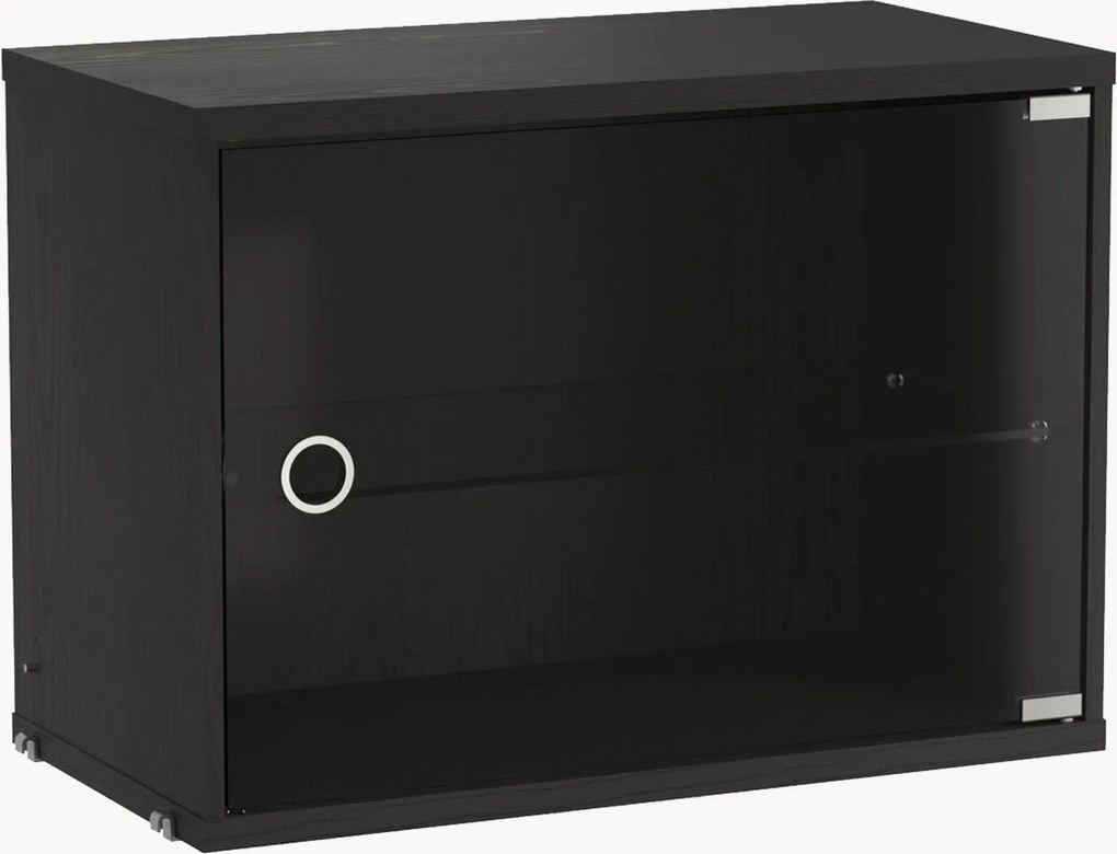 Vetrina con anta battente in vetro String System, larg. 58 x prof. 30 cm