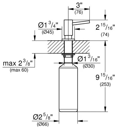 GROHE 40535DC0 - Dispenser per sapone COSMOPOLITAN 500 ml in acciaio inox