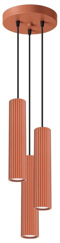 Lampadario color mattone ø 19,5 cm Gleam – Sollux