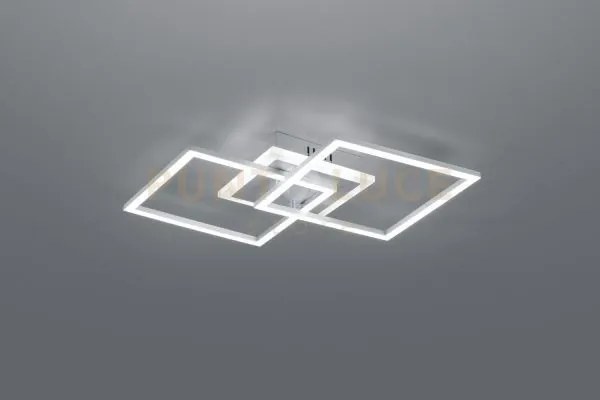Venida plafoniera led 25w 3000lm, 3000k doppio quadrato alluminio c...