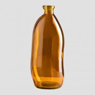 Vaso in vetro riciclato Boyte 35 cm & Giallo Ambra - Sklum