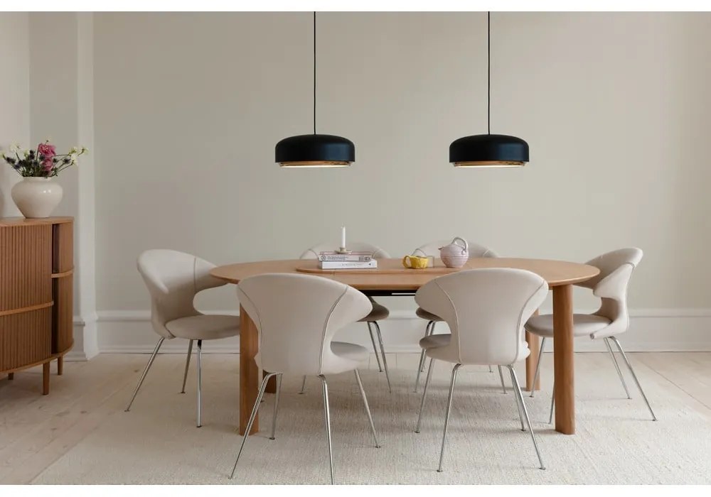 Apparecchio a sospensione LED nero con paralume in metallo ø 40 cm Hazel medium - UMAGE