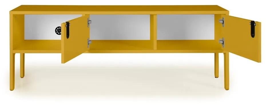 Cassettiera TV gialla , larghezza 137 cm Uno - Tenzo