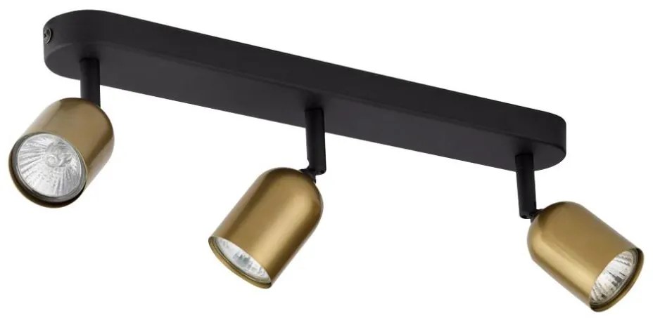 Faretto TOP 3xGU10/10W/230V oro/nero