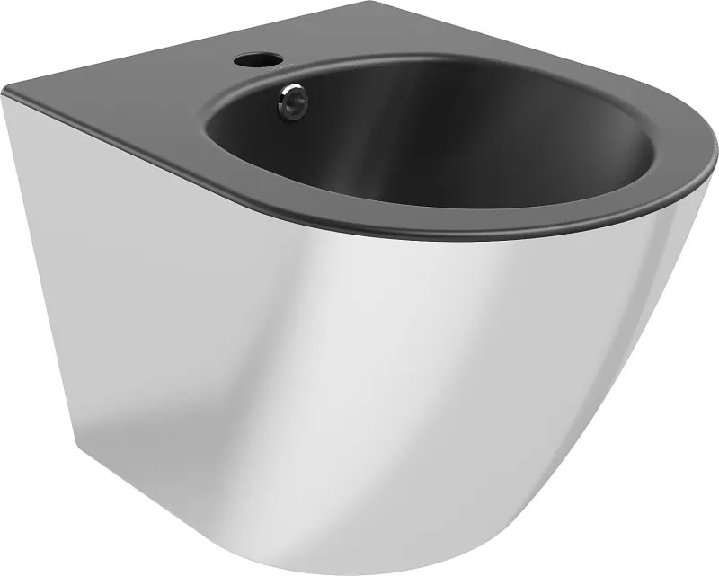 Mexen Lena bidet sospeso, nero opaco/argento - 35224874