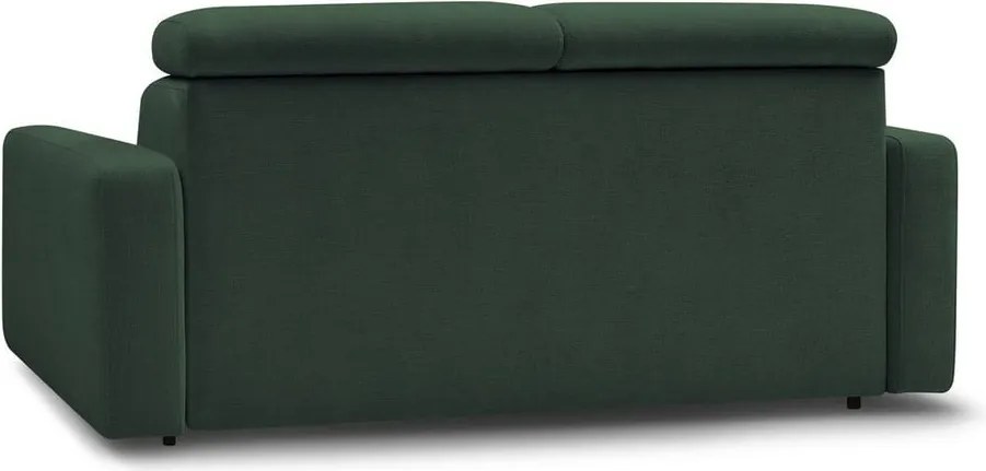 Divano in verde scuro allungabile 195 cm Monaco – Bobochic Paris
