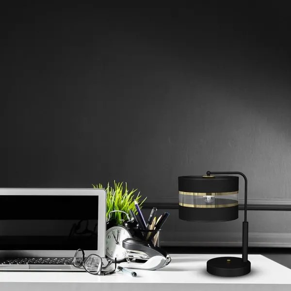 Lampada da tavolo ULTIMO 1xE27/60W/230V nera