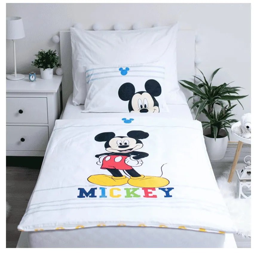 Biancheria da letto per culla in cotone 100x135 cm Mickey - Jerry Fabrics