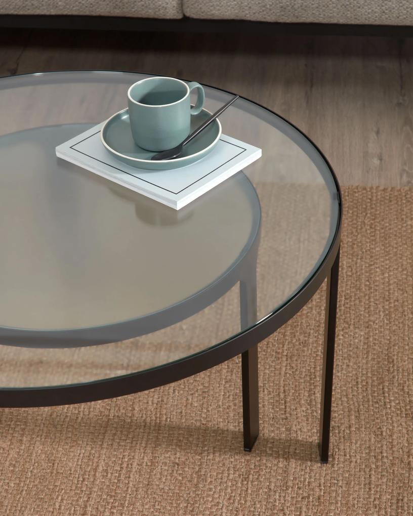 Kave Home - Set Oni di 2 tavolini Ã˜ 70 cm / Ã˜ 50 cm