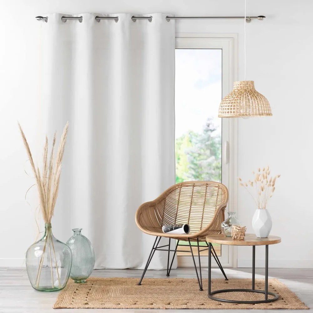 Tenda in microfibra bianca 140x280 cm Absolu - douceur d'intérieur