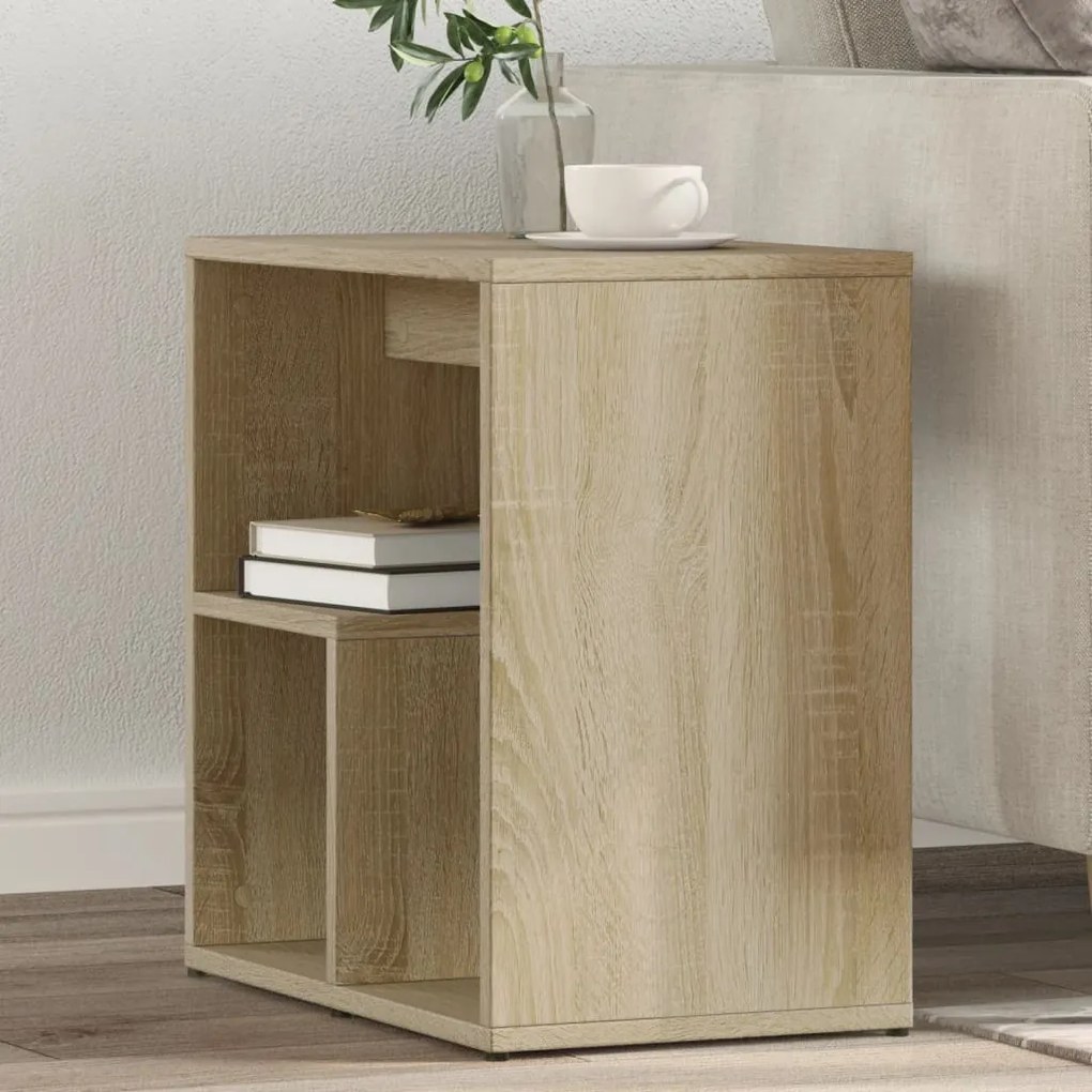Tavolino Da Salotto Rovere Sonoma 50x30x50cm Legno Multistrato /