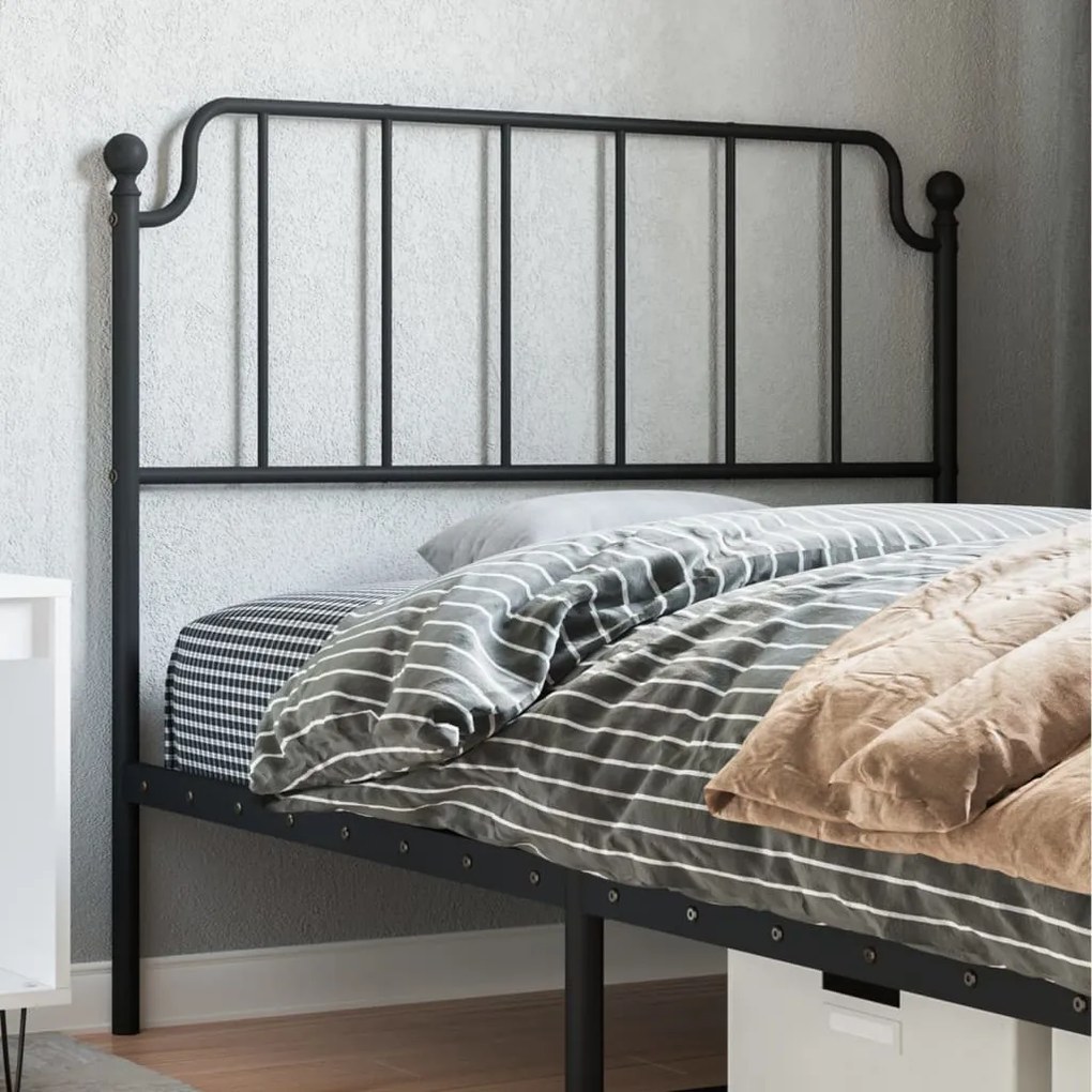 Testiera İn Metallo Nero 107 Cm /