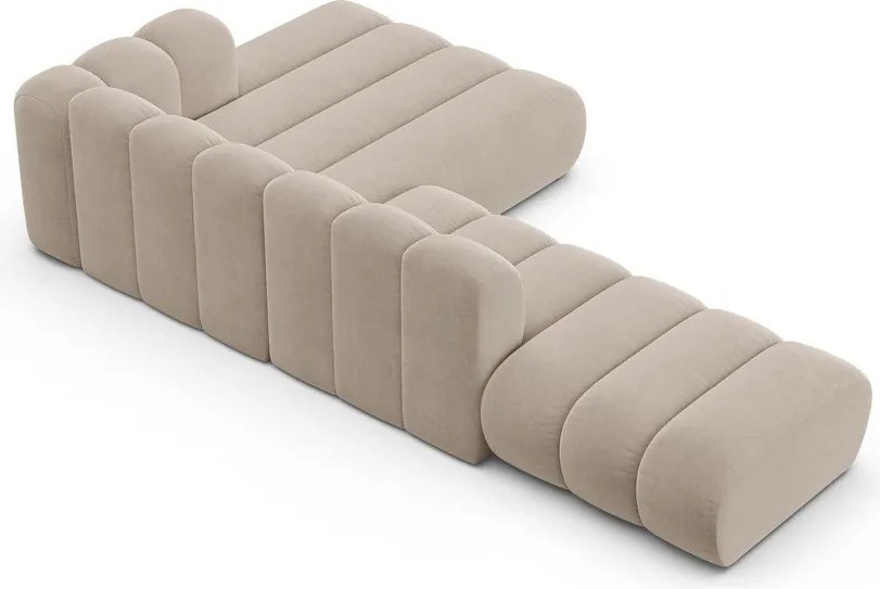 Divano angolare beige ad angolo destro Lupine - Micadoni Home