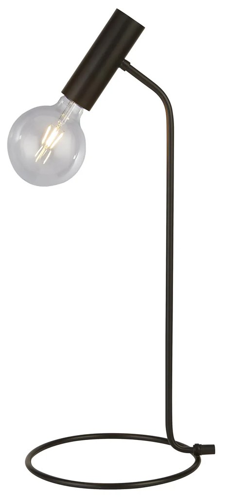 Lampada Da Scrivania Industrial-Nordico Dulwich Acciaio Nero 1 Luce E27