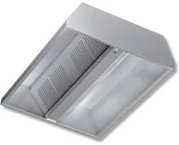 Cappa 240x150x45 acciaio inox Centrale neutra cucina ristorante RS7342