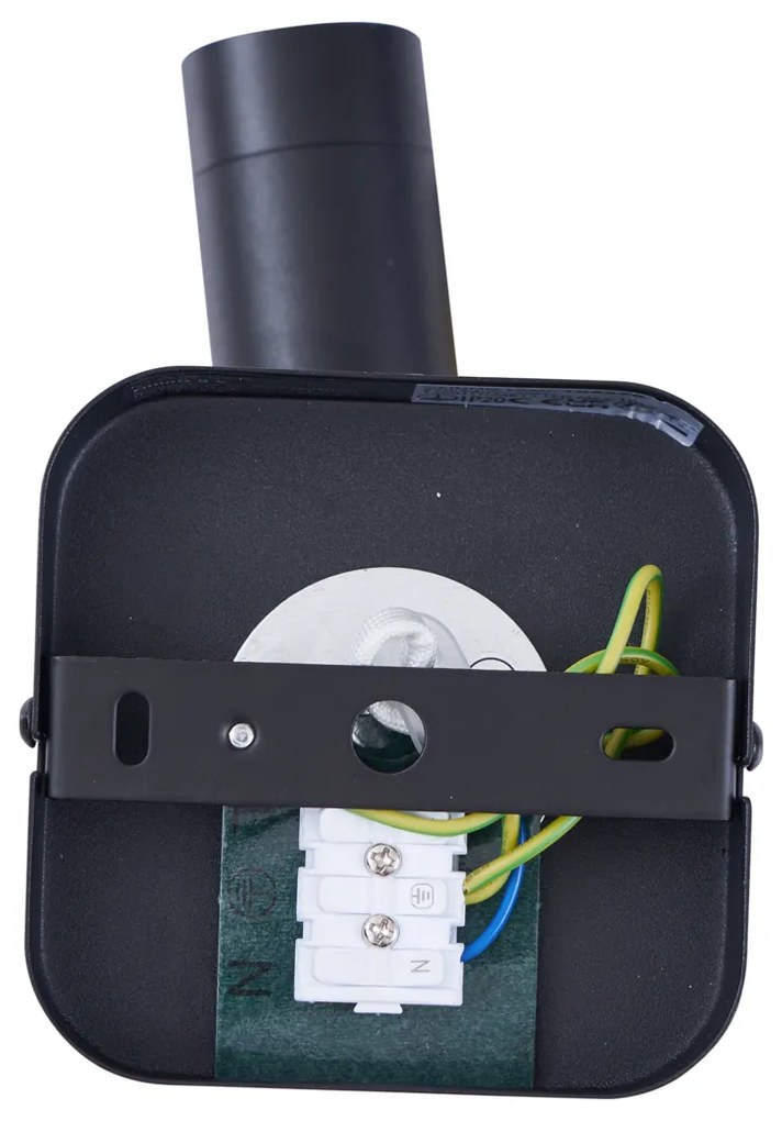 Faretto da soffitto moderno nero rotondo GU10 35mm orientabile e inclinabile - Kate