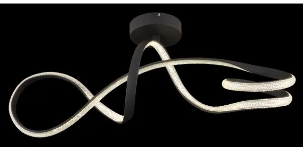 Globo 67341DS - Lampadario a plafone LED SWIRL LED/30W/230V nero