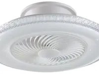 Ventilatore da soffitto Borea WiFi, bianco, Ø 60 cm, CCT, INTEC IP20