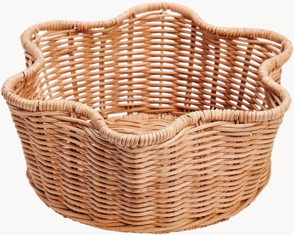 Cestino per pane in rattan Scallop