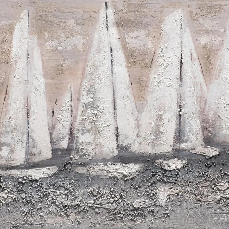 Dipinto su tela Vele, beige 120 x 60 cm