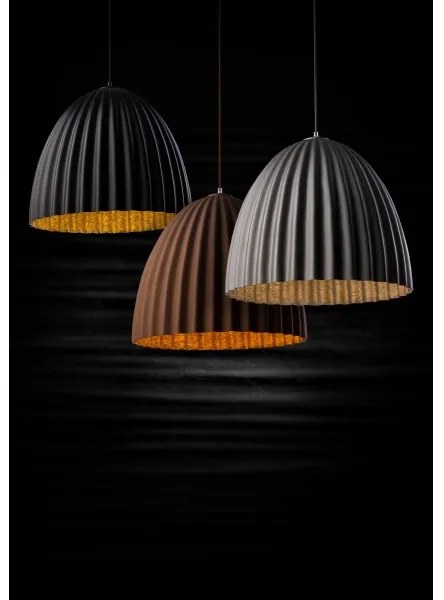Lampadario a sospensione con filo TELMA 1xE27/60W/230V diametro 50 cm nero/oro