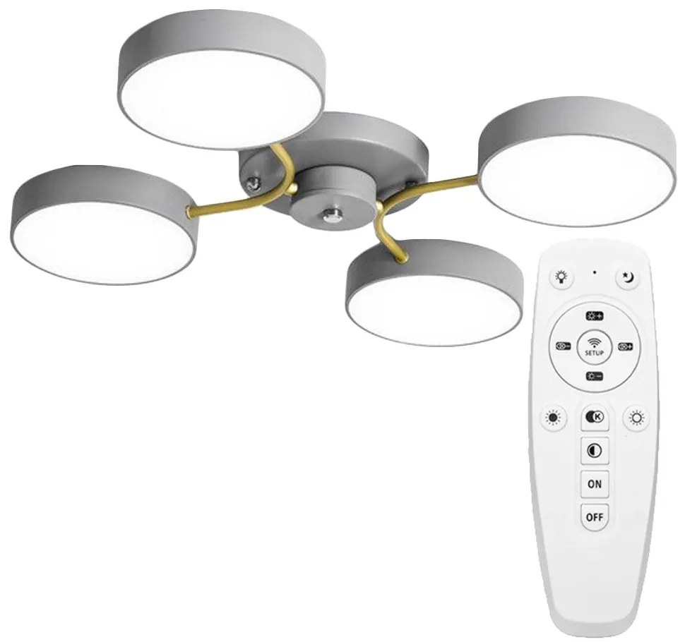 LAMPADA DA SOFFITTO GREY/GOLD APP531-4C