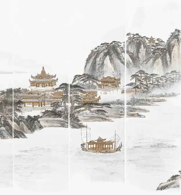 Jannelli & Volpi Carta da parati panoramica Kaisui - Grafic Panel 6