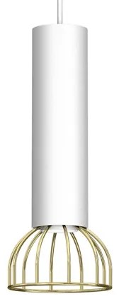 Lampadario su corda DANTE 1xGU10/25W/230V bianco/oro