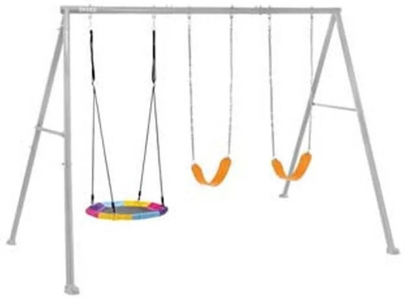 Altalena per bambini 3 giochi 3-10 anni CM.343X235X200H. - CM.343X235X200H.- peso KG.31,2 (44134)