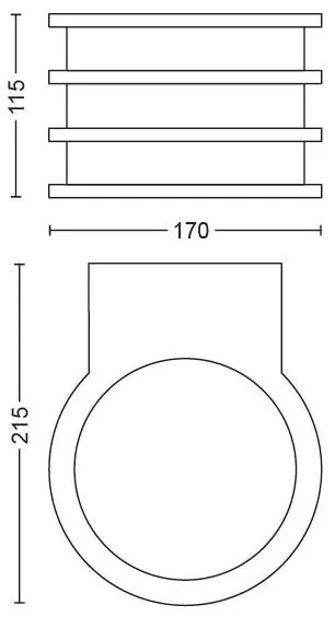 Philips 17401/93/P0 - Lampada LED esterna Hue LUCCA 1xE27/9,5W/230V IP44