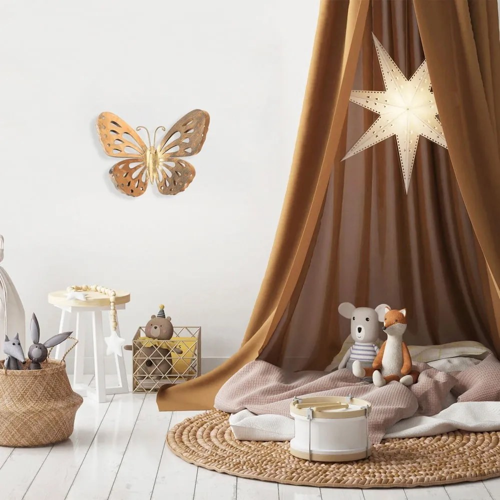 Decorazione murale in oro Butterfly - Wallity