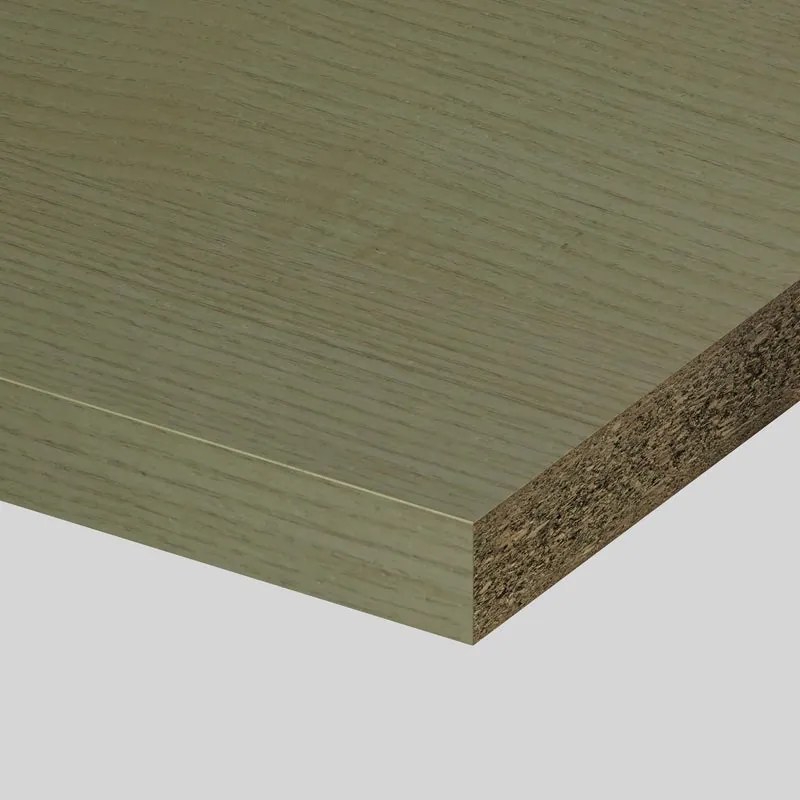 Piano cucina in truciolare rivestito in laminato hpl frassino naturale Alevè L 250 x P 60 cm, spessore 3.8 cm