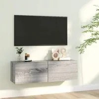 Libreria Grigio Sonoma 100x30x30 cm in Legno Ingegnerizzato cod mxl 33916