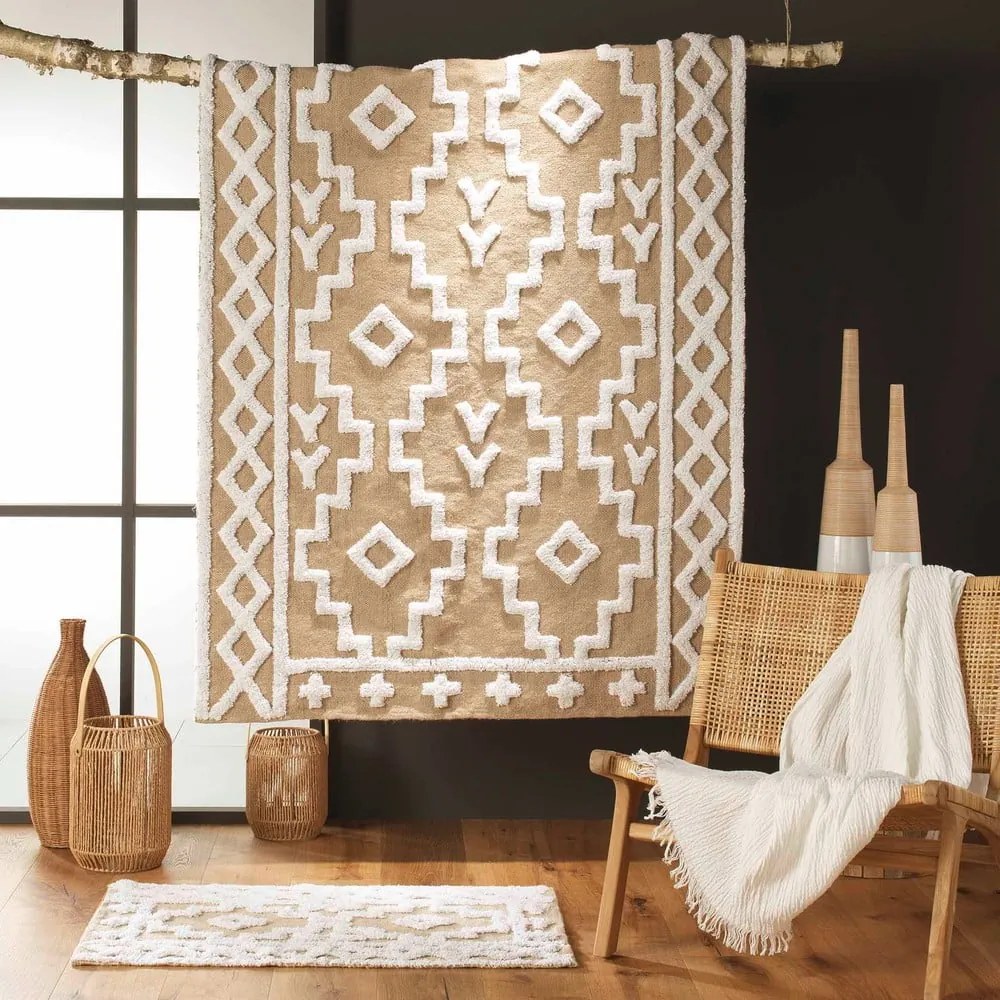 Tappeto beige in misto iuta 120x170 cm Medine – douceur d'intérieur
