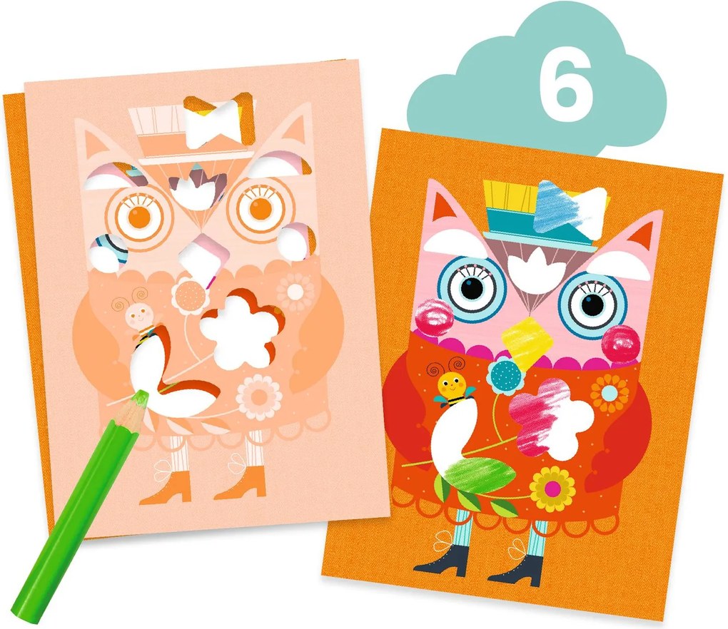 Set artistico grande - Gatto e i suoi amici