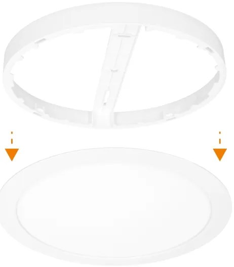 Solight WD244-W - Pannello LED 2 in 1 24W/230V 3000/4000/6000K Ø 30 cm IP54 bianco