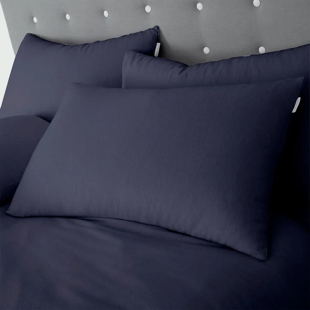 Biancheria da letto singola in flanella blu scuro 135x200 cm - Catherine Lansfield