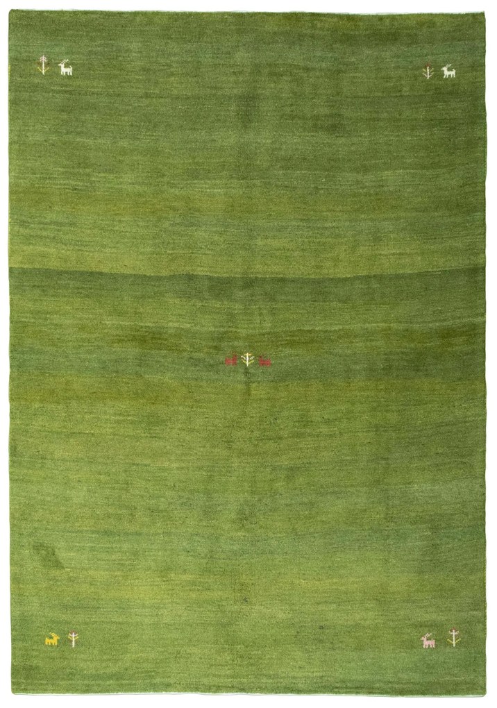 Gabbeh Tappeto 250 x 170 Verde (Iran) Annodato A Mano