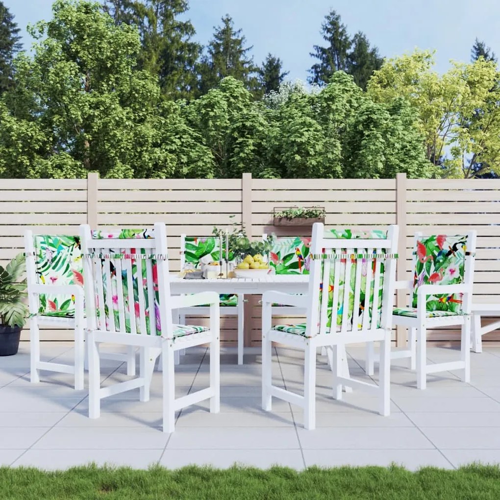 Cuscini Per Sedia Schienale Basso 6 Pz Multicolore İn Tessuto /