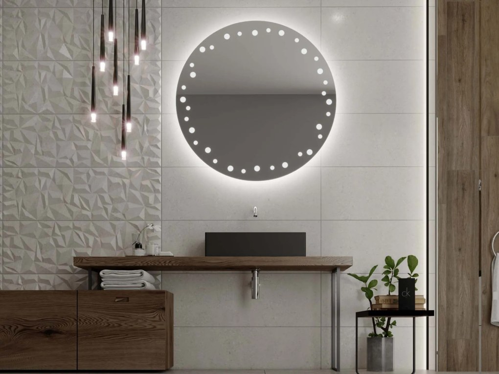 Specchio rotondo con illuminazione LED C10 premium