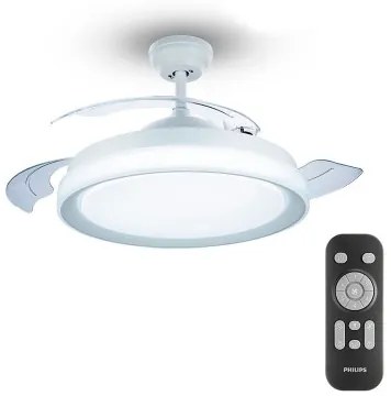 Ventilatore da Soffitto con Luce Philips Atlas Bianco 35 W 28 W 4500 Lm