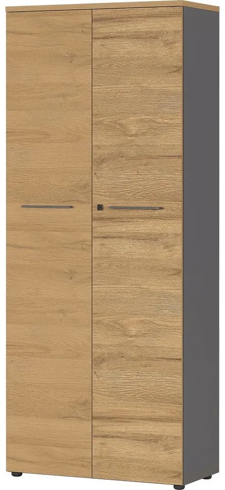 Armadio naturale antracite in rovere 80x197 cm Agenda - Germania
